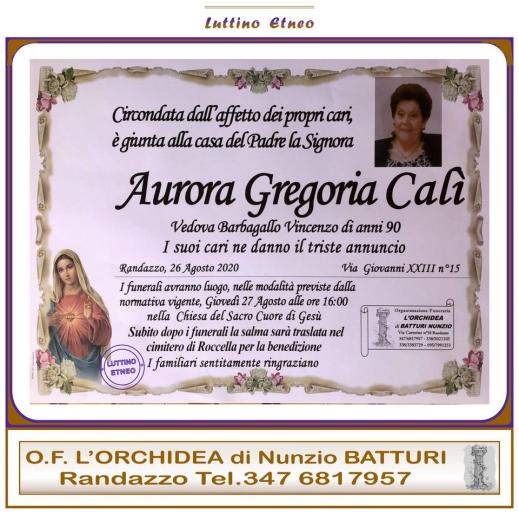 Aurora Gregoria Calì