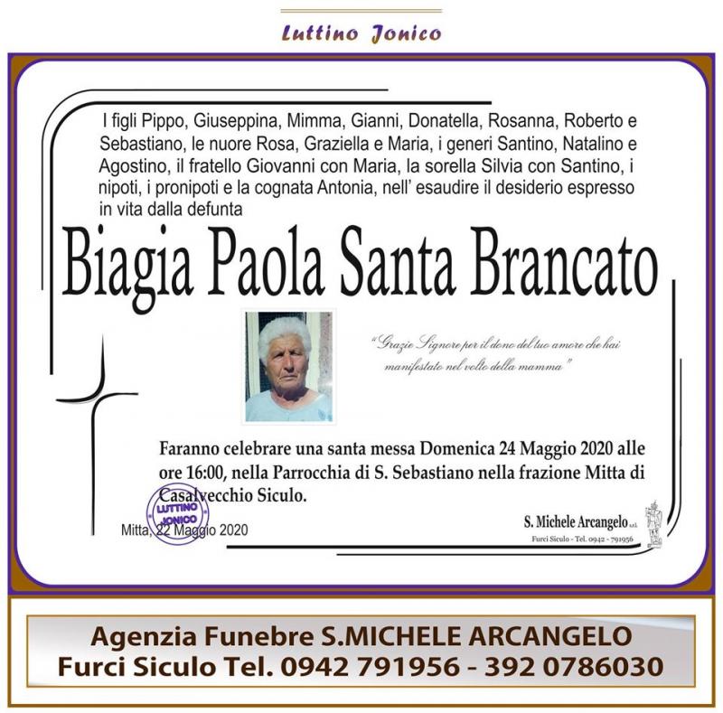 Biagia Paola Santa Brancato