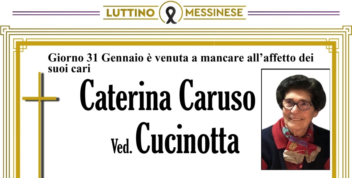 Necrologio Caterina Caruso Luttino.it